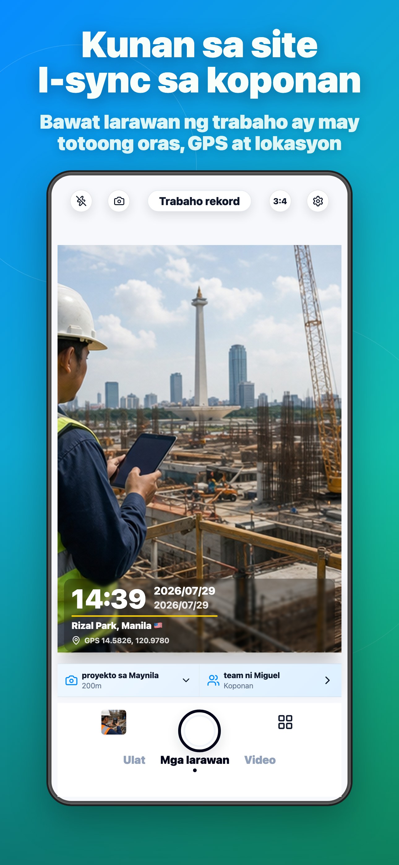 Timeprint Camera App Screenshot 1