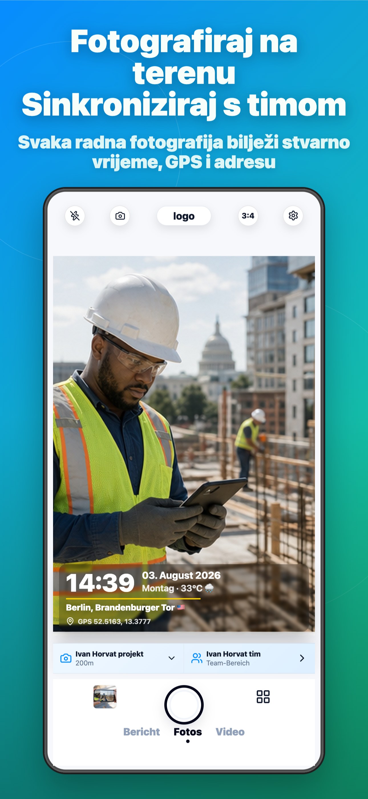 Timeprint Camera App Screenshot 1
